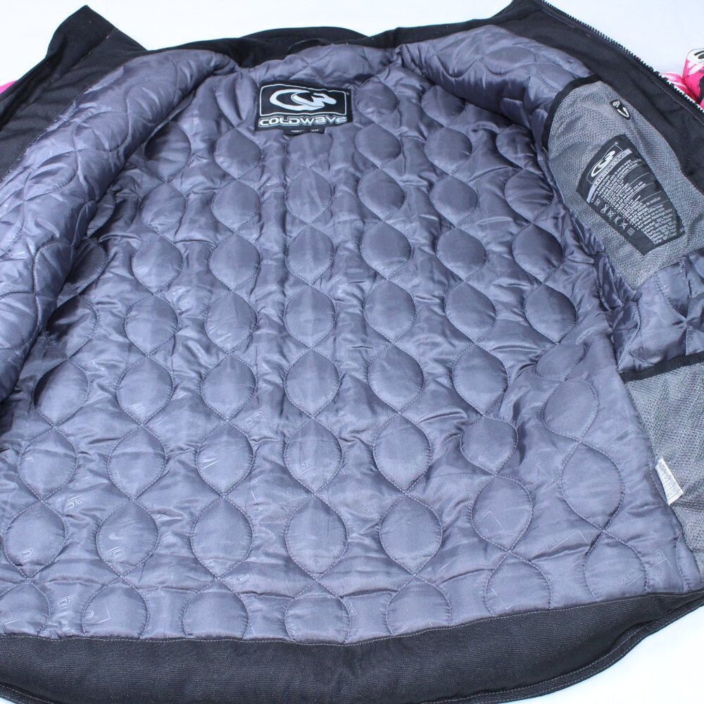 Coldwave Ladies Snowmobile Jacket Pink Black White Splatter Print Size SM - Picture 5 of 15